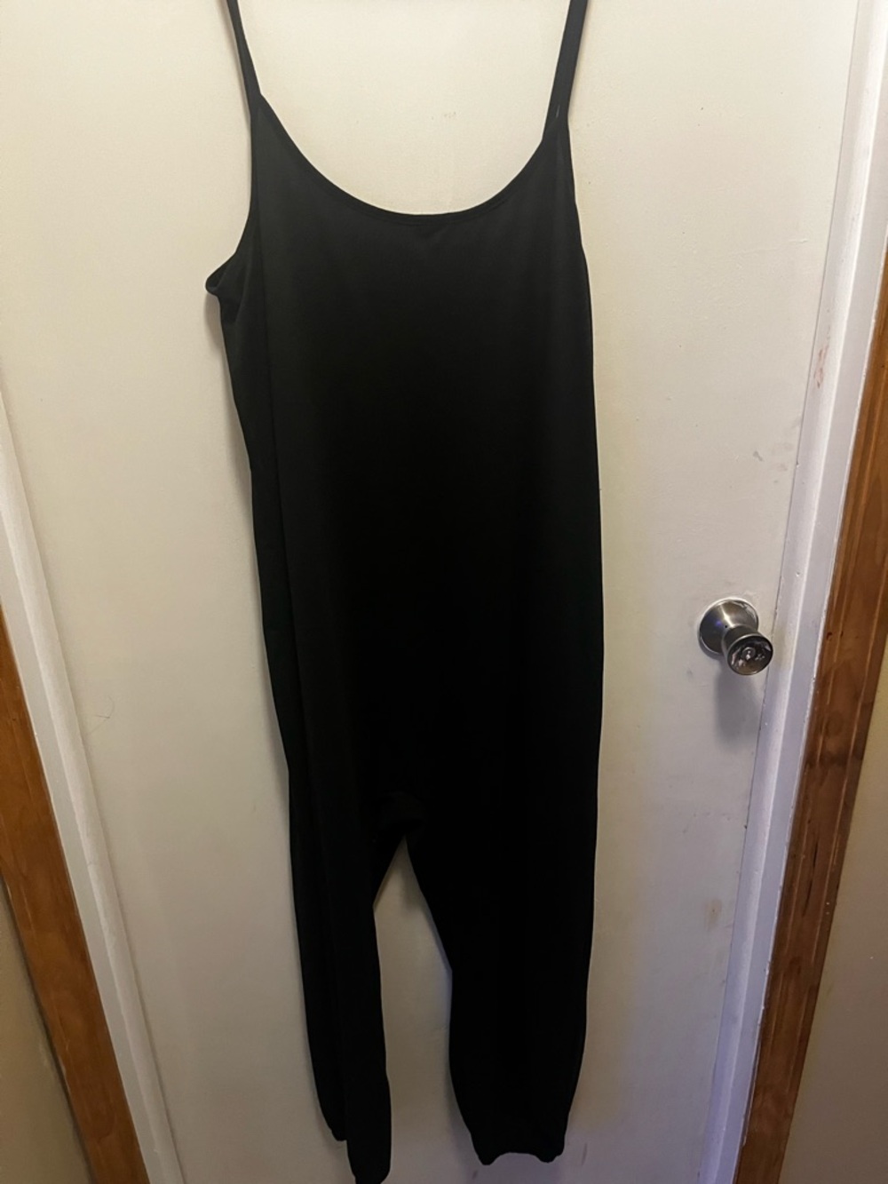 Black Women's Slim Strap Jumpsuit